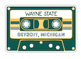 Wayne State Detroit, Michigan Cassette Tape Sticker- 2 inch