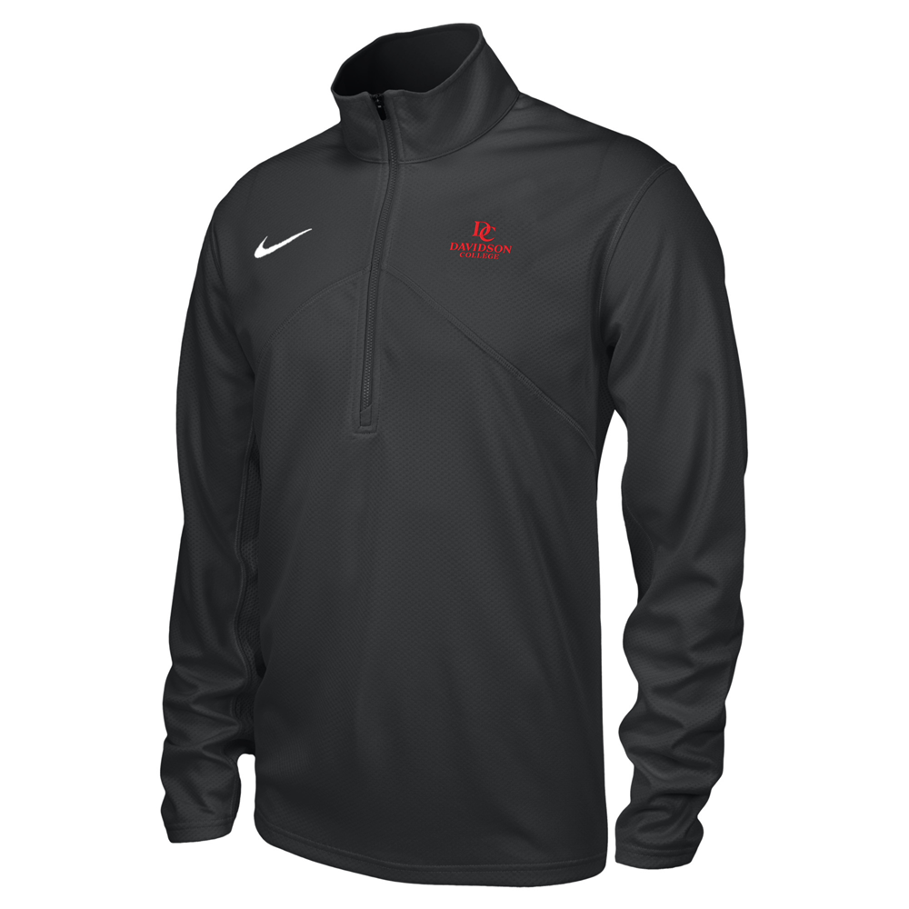 Nike Davidson College Black Dri-Fit Training 1/4 Zip