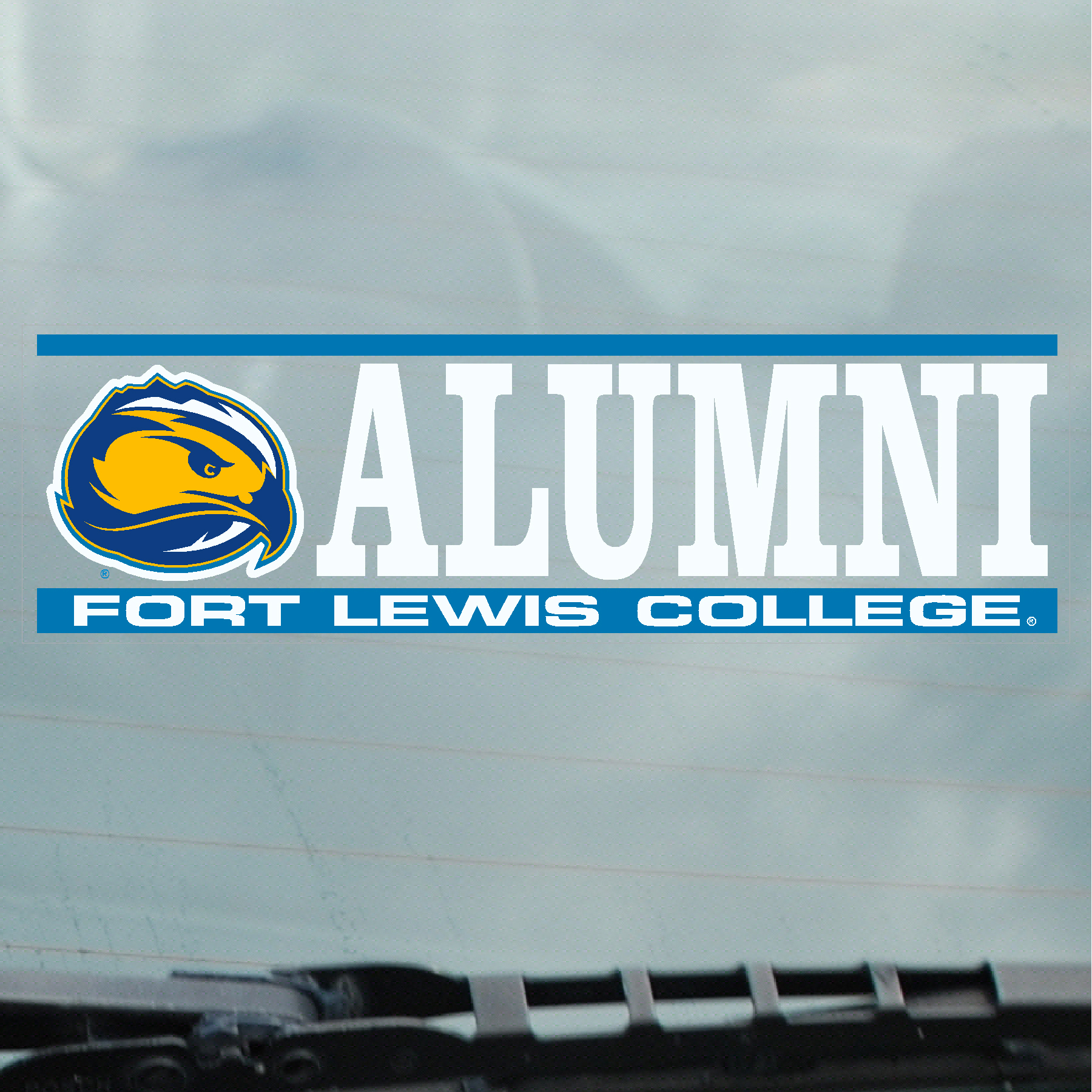 Skyhawks Alumni Window Decal - Outside Application
