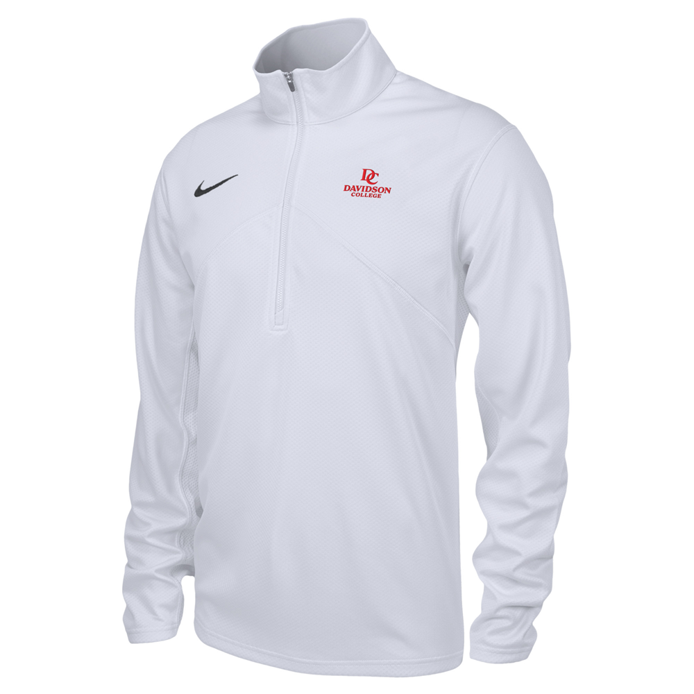 Nike Davidson College White Dri-Fit Training 1/4 Zip