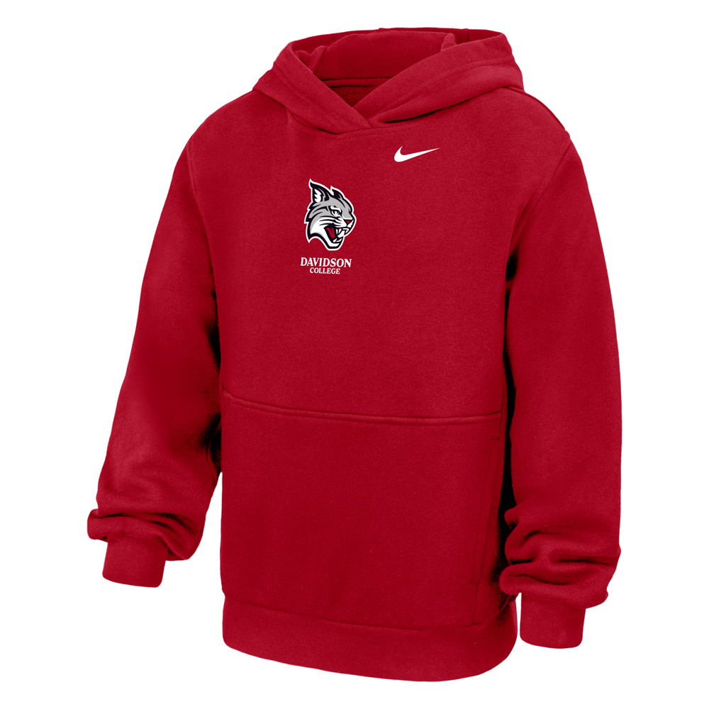Youth Nike Red Club Fleece PO Hoodie