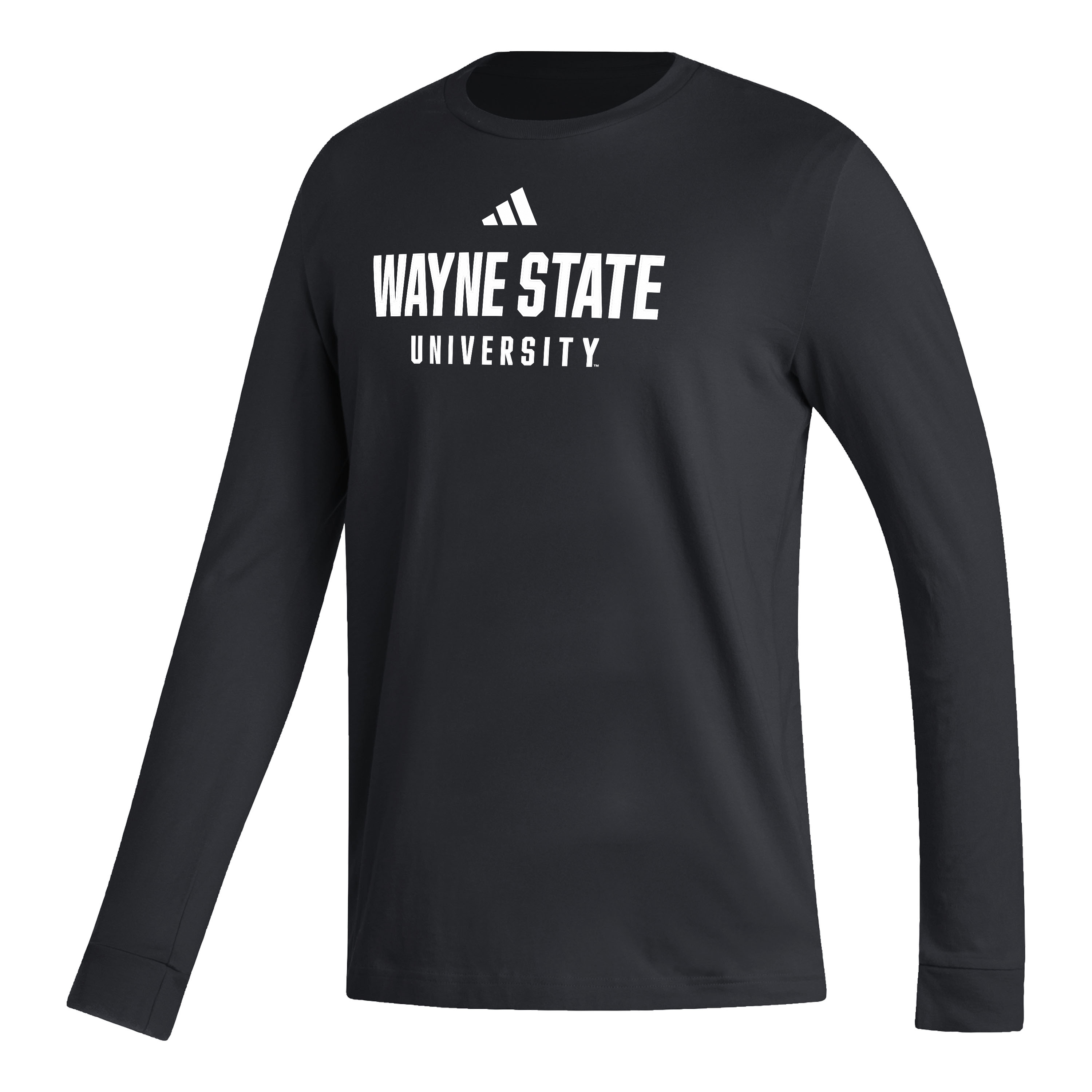Wayne State Adidas Fresh Long Sleeve Shirt