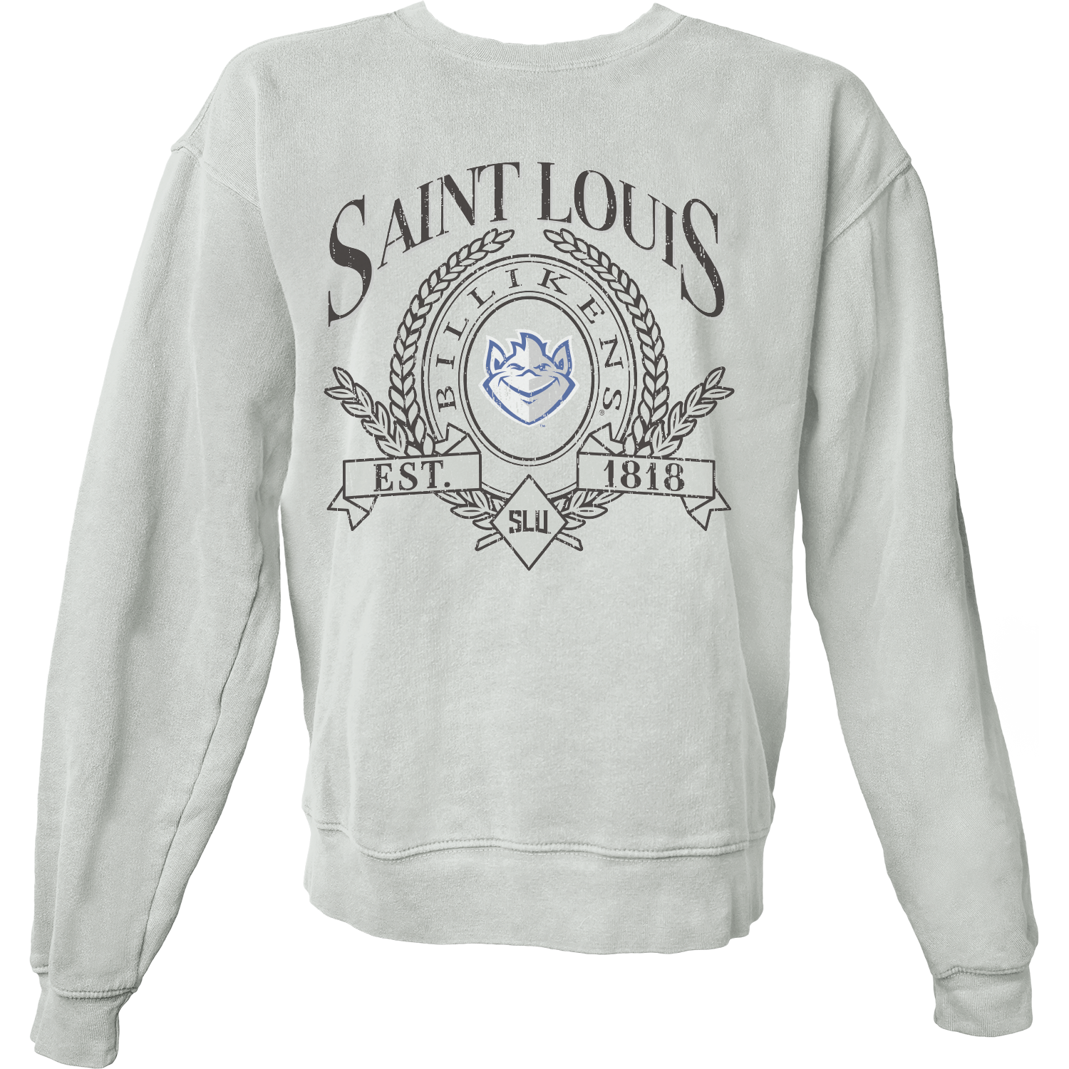 Blue 84 Billiken Seal Distressed Crew
