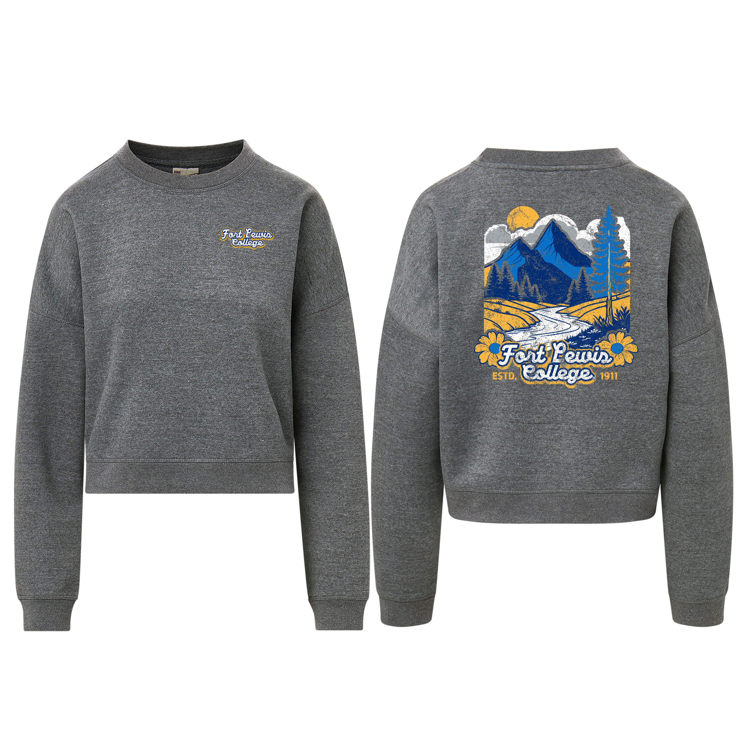 Fort Lewis Skyhawks Women's Vintage Fleece Crew Sweatshirt