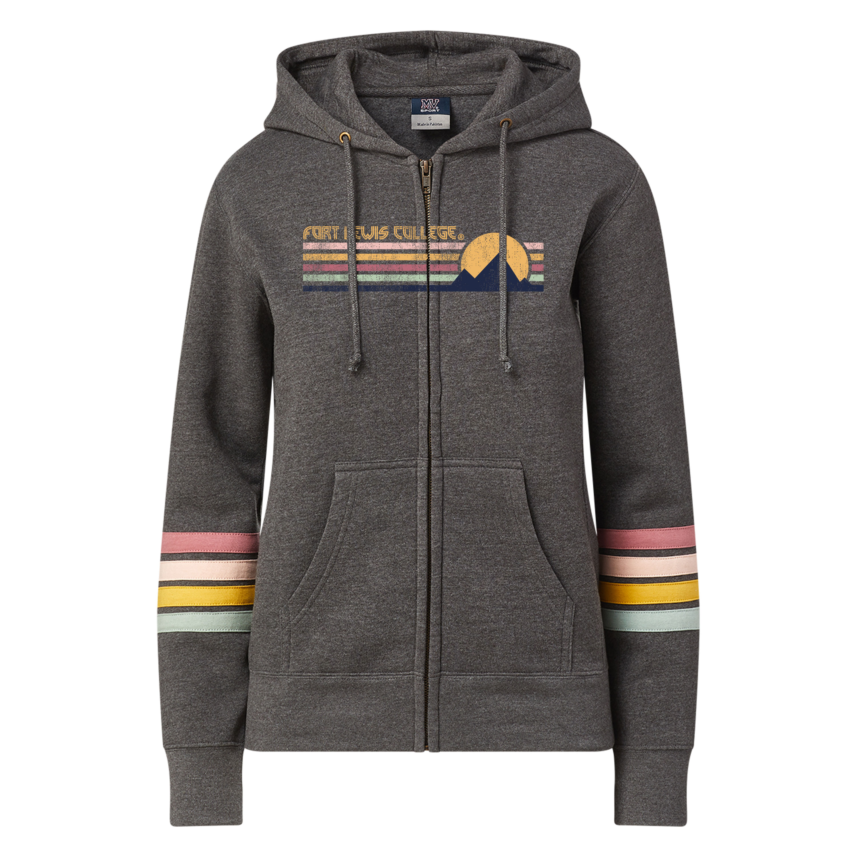 Fort Lewis College Ladies Full Zip Hooded Sweatshirt