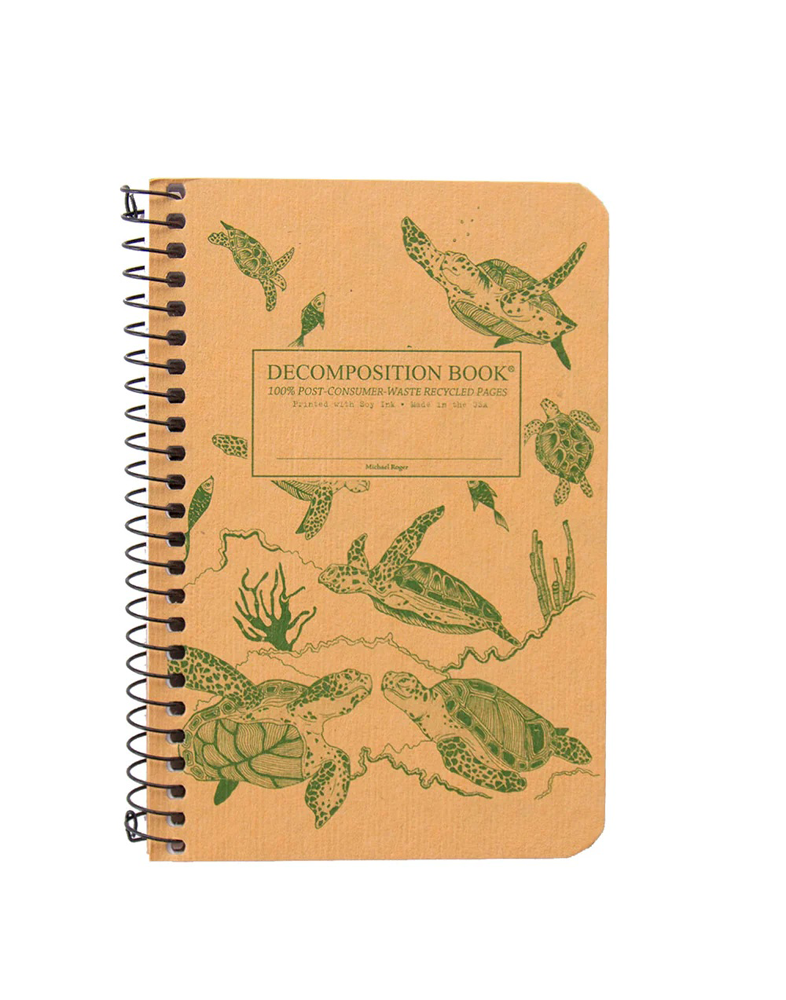 Coil Bound Decomposition Sea Turtles Pocket Size
