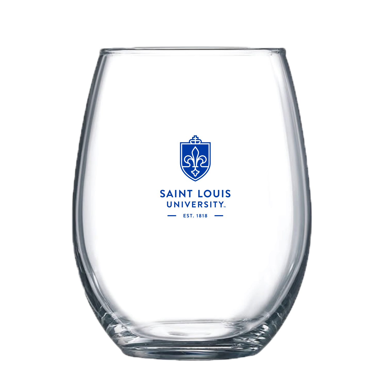 Nordic University Logo Stemless Wine Glass