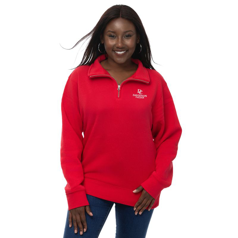 Women's Red 1/4 Zip