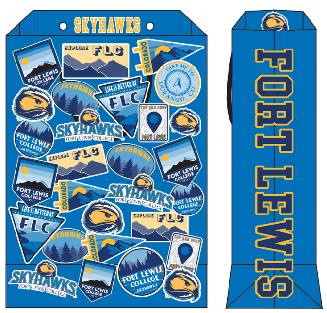 Fort Lewis College Skyhawks Matte Gift Bag
