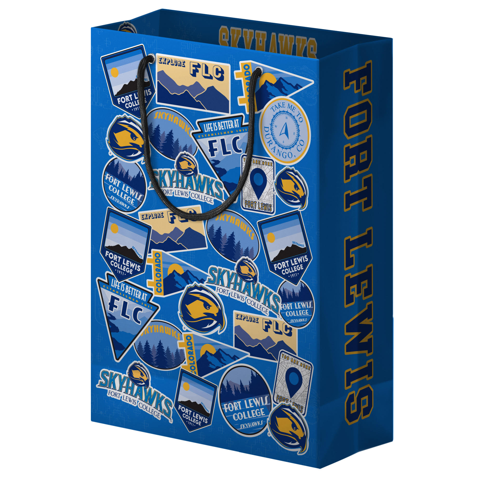 Fort Lewis College Skyhawks Matte Gift Bag