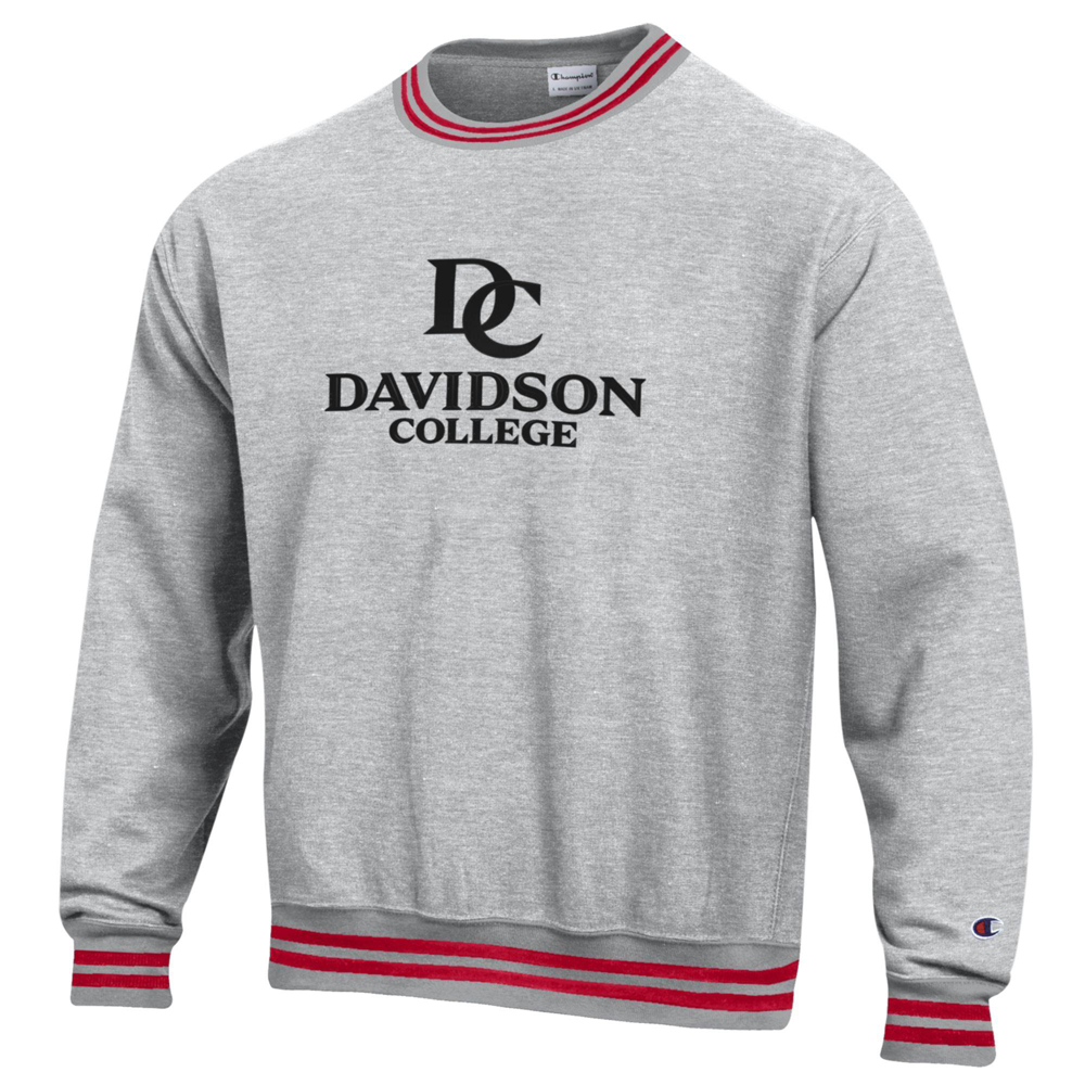 Champion Reverse Weave Crew With Red Trim