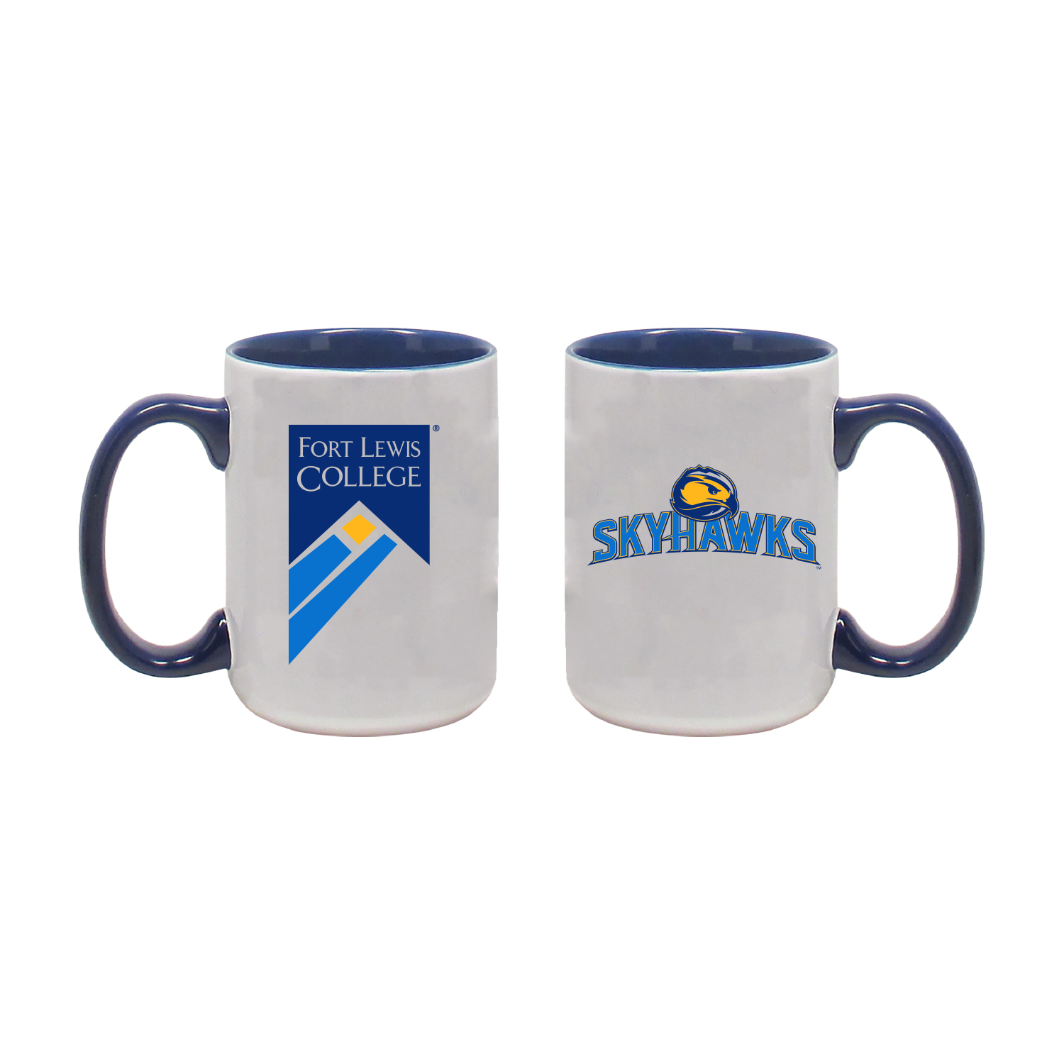 Fort Lewis College Skyhawks 15 oz Two Tone Ceramic Mug