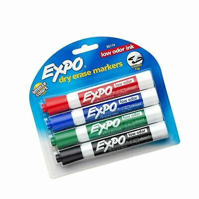 Expo Dry Erase Markers, 4-Color Set