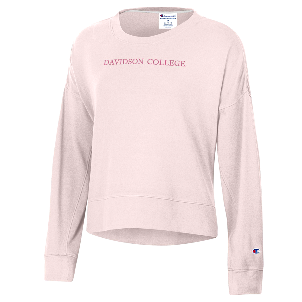 Women's Champion Pink Sueded Crew