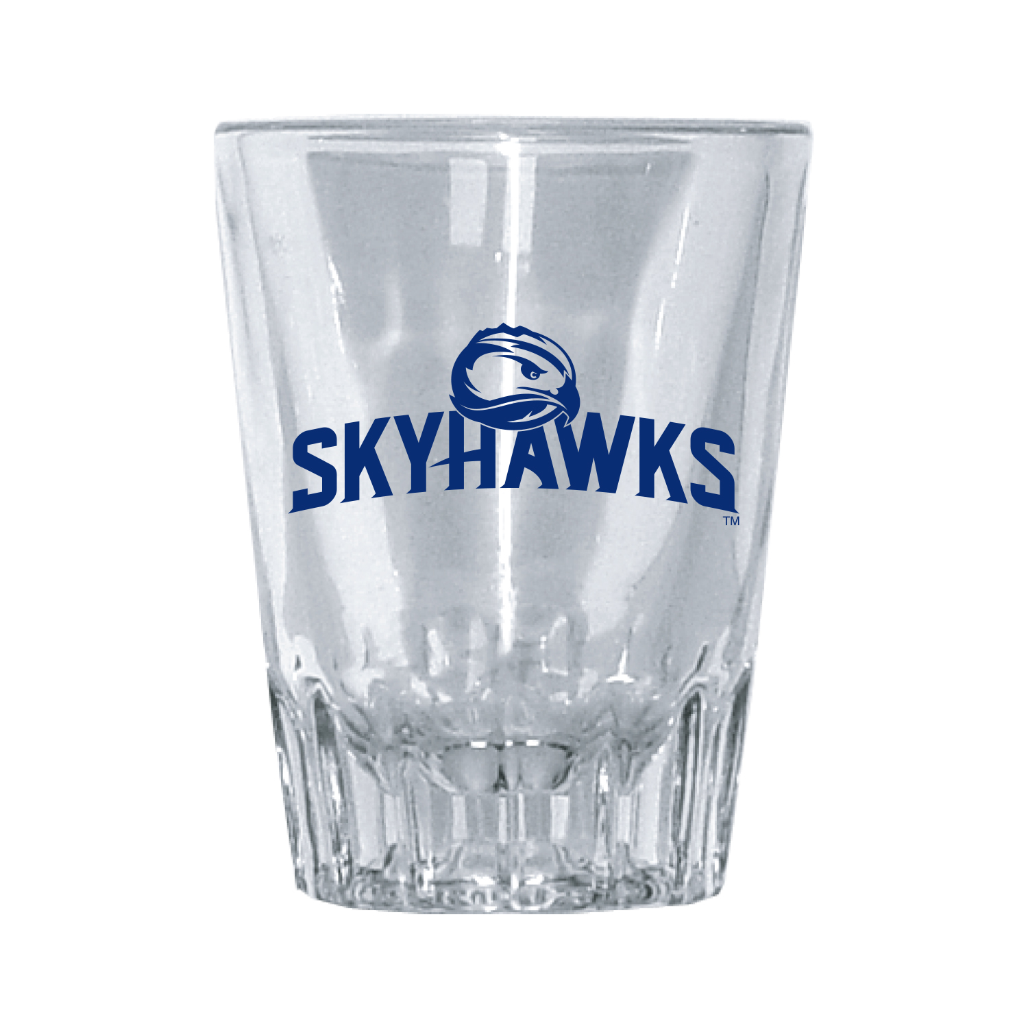 Skyhawks 2 oz Fluted Shot Glass