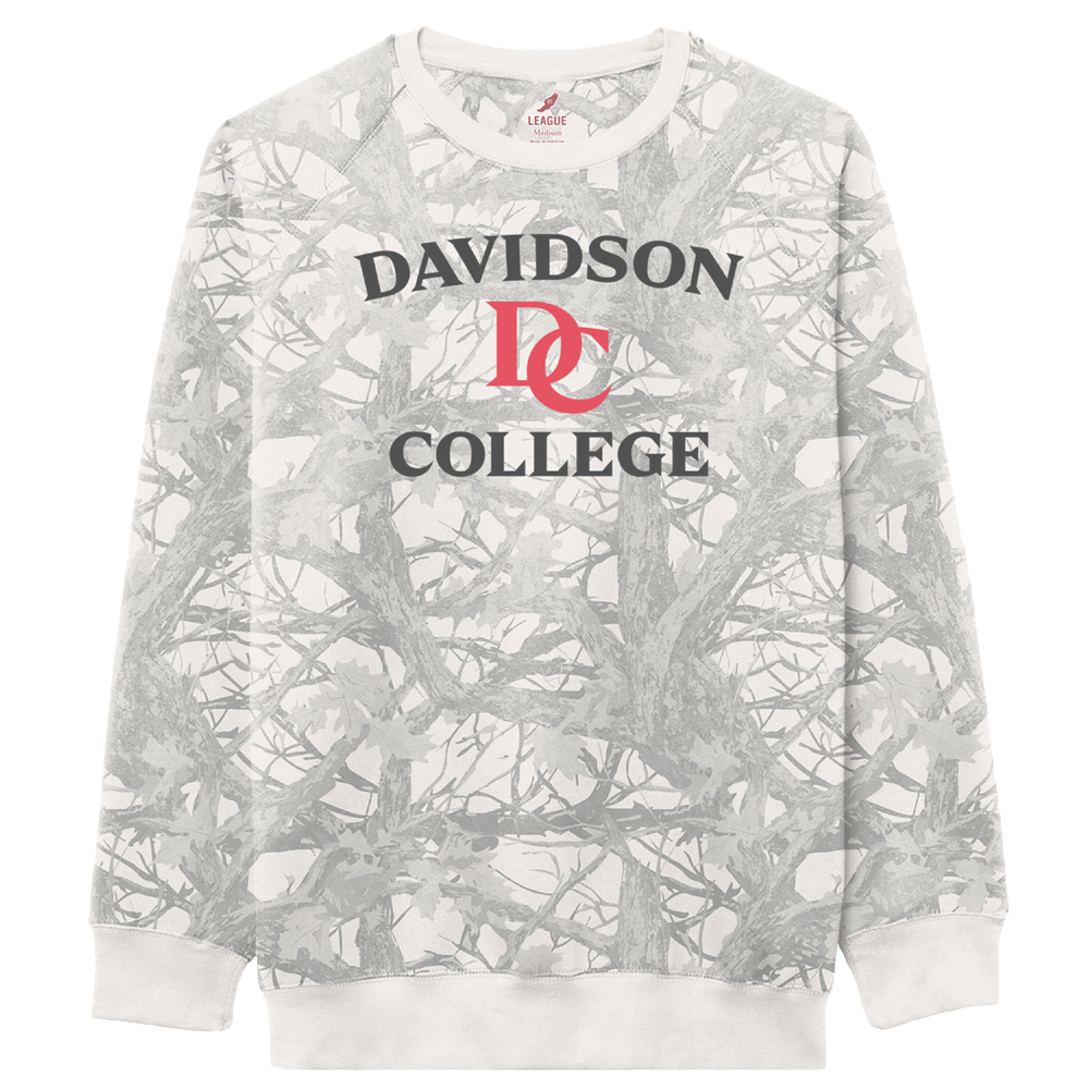 Davidson College Vintage Camo Crew