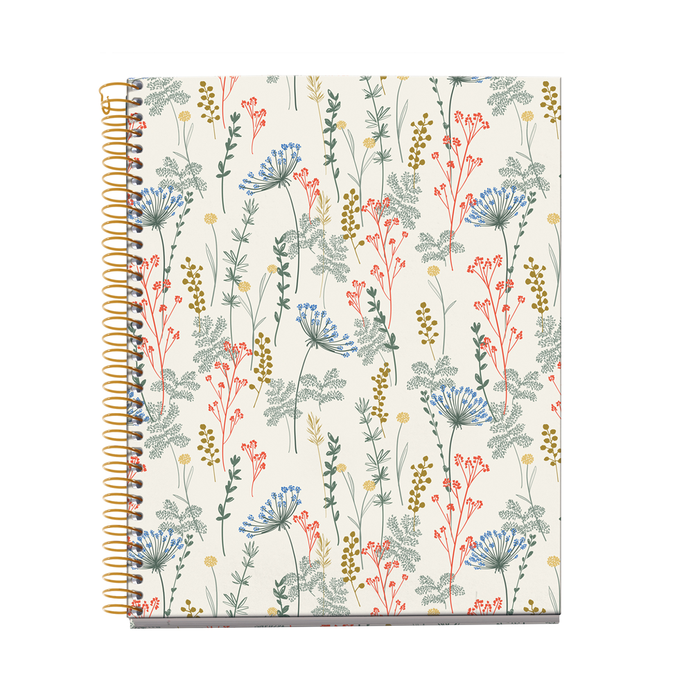 4 Subject Fashion Cardboard 8" x 5" Notebook -