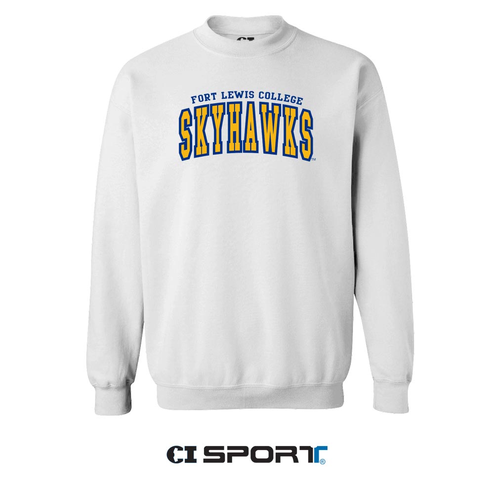 Fort Lewis College Skyhawks Embroidered Crew Sweatshirt