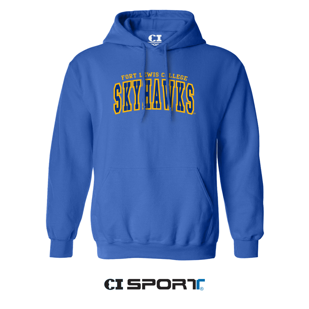 Fort Lewis College Skyhawks Embroidered Hooded Sweatshirt