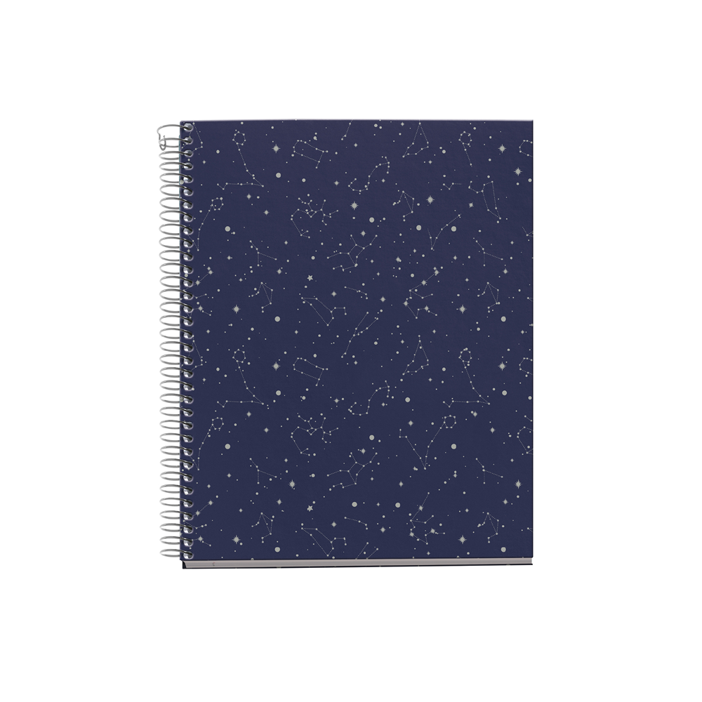 4 Subject Fashion Cardboard 8" x 5" Notebook - Cosmos