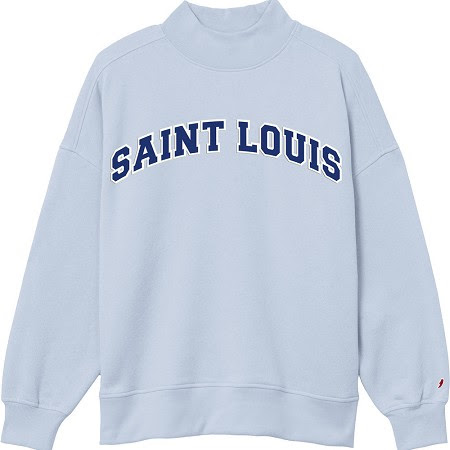 League Diana Saint Louis Mock Neck Sweatshirt
