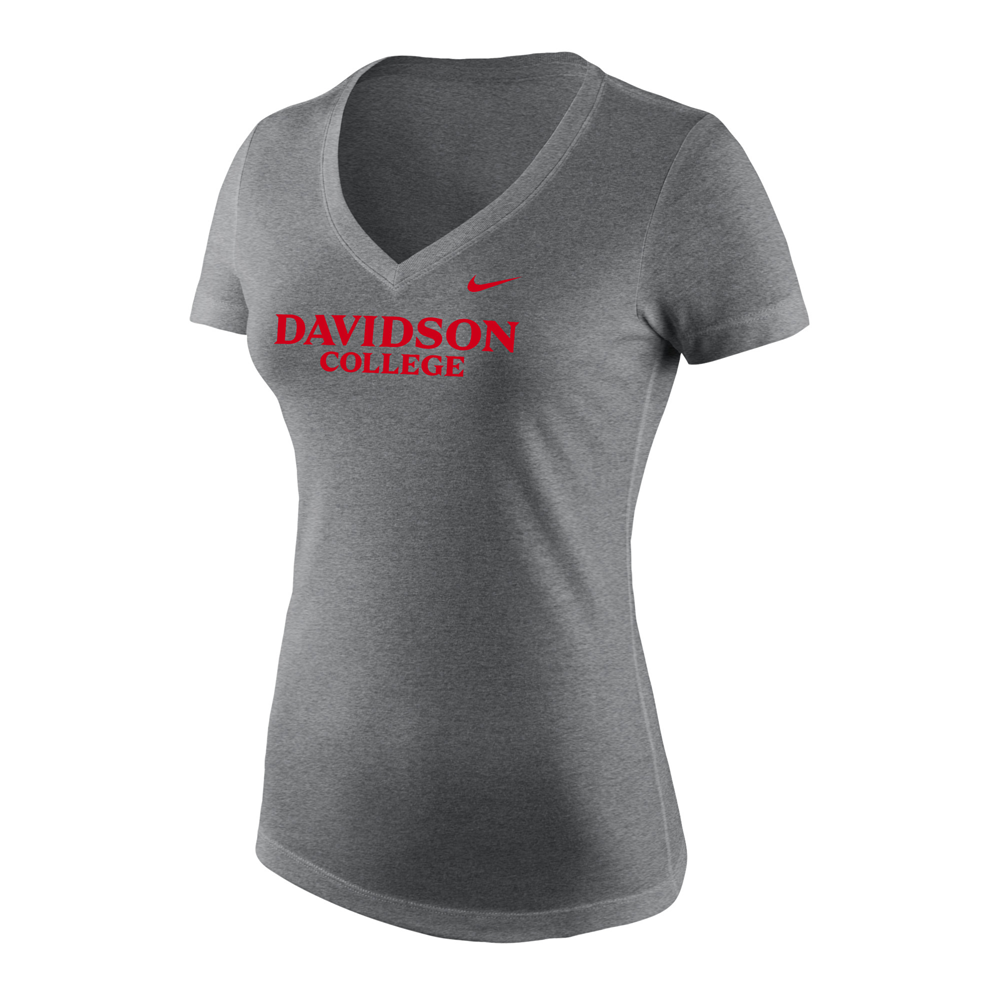 Women's Nike Dark Heather Tri-Blend Mid V Tee