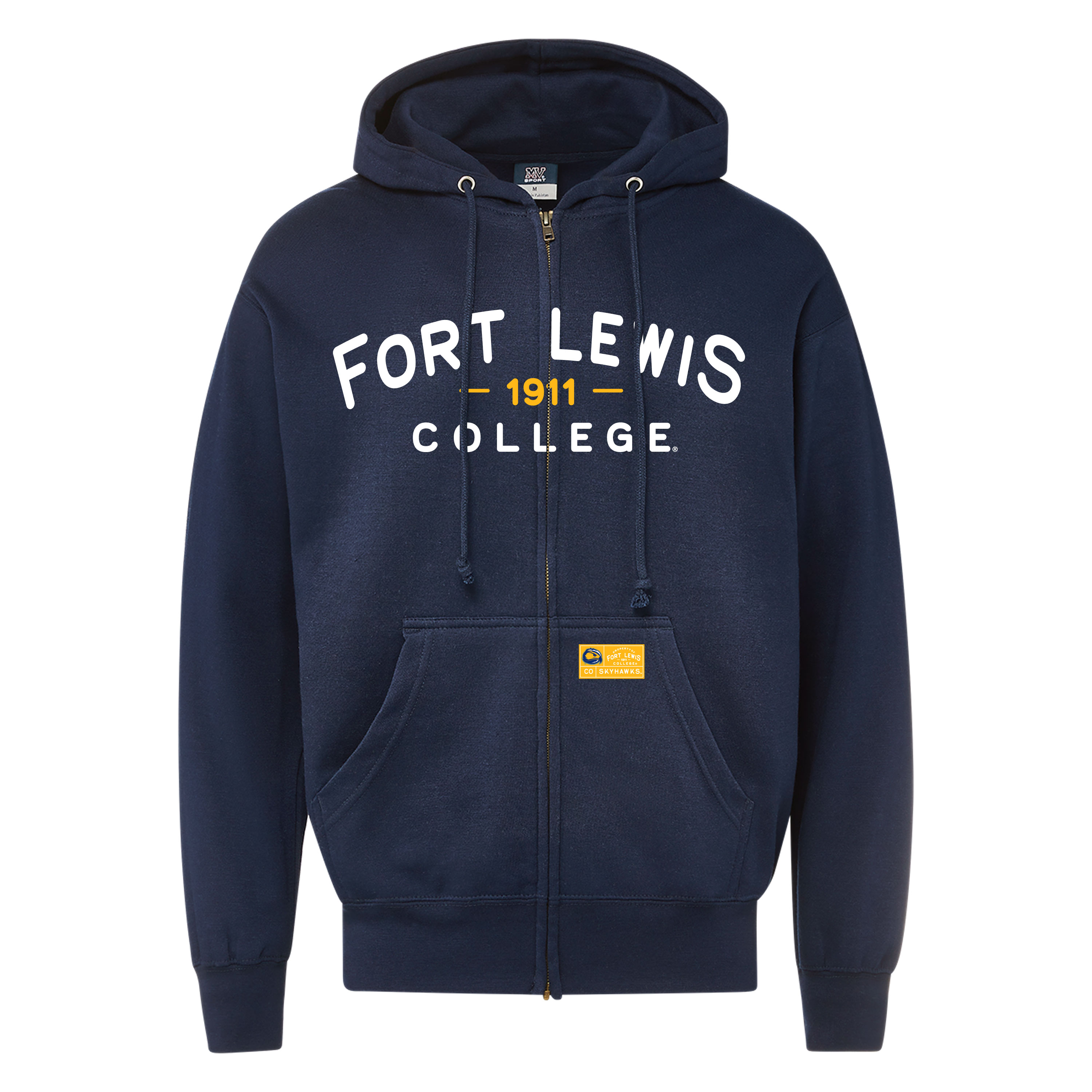 Fort Lewis College Full Zip Hooded Sweatshirt