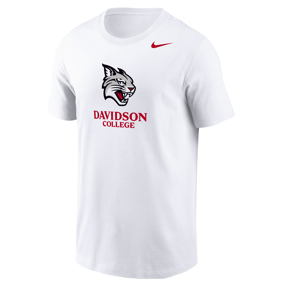 Nike Davidson College Wildcat White Tee
