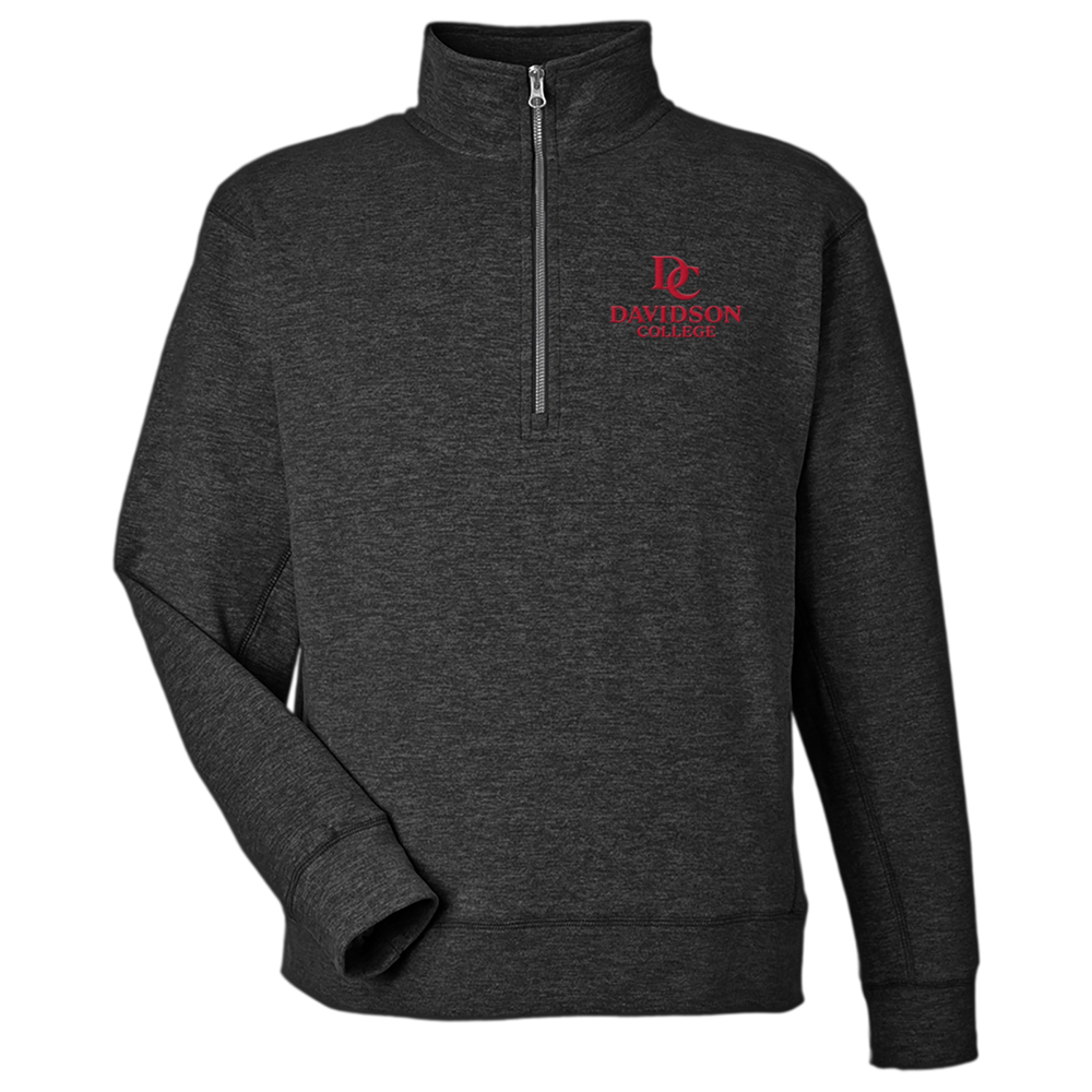 Davidson College Electric Fleece Onyx 1/4 Zip