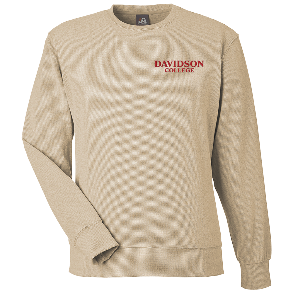 Davidson College Element Fleece Tan Crew