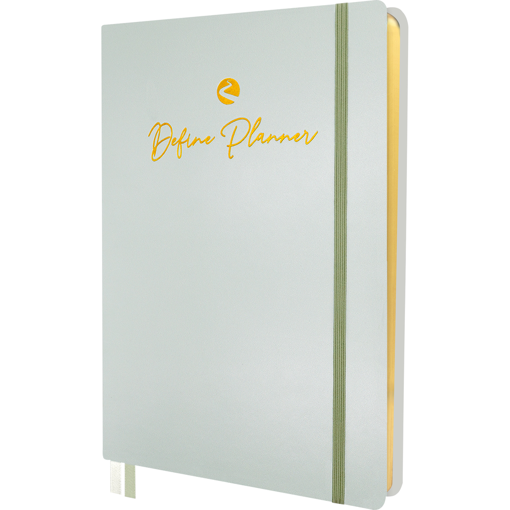 Define 12-Month Undated Monthly & Weekly Planner 5.8x8.3in- Sage