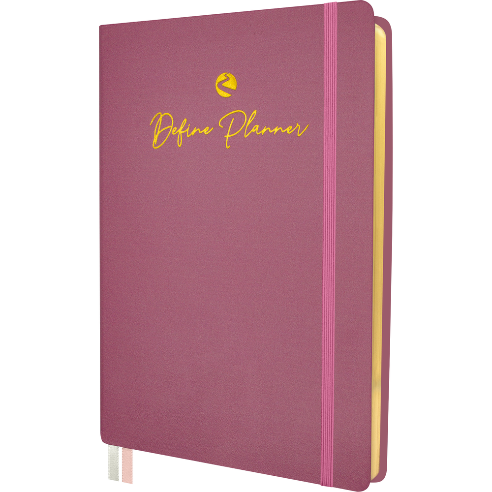 Define 12-Month Undated Monthly & Weekly Planner 5.8x8.3in- Blush