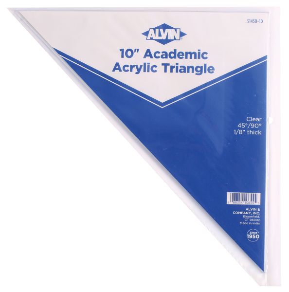 10" Plastic Triangle 45/90