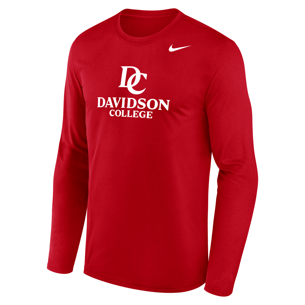 Nike Davidson College Red Legend Long Sleeve Tee