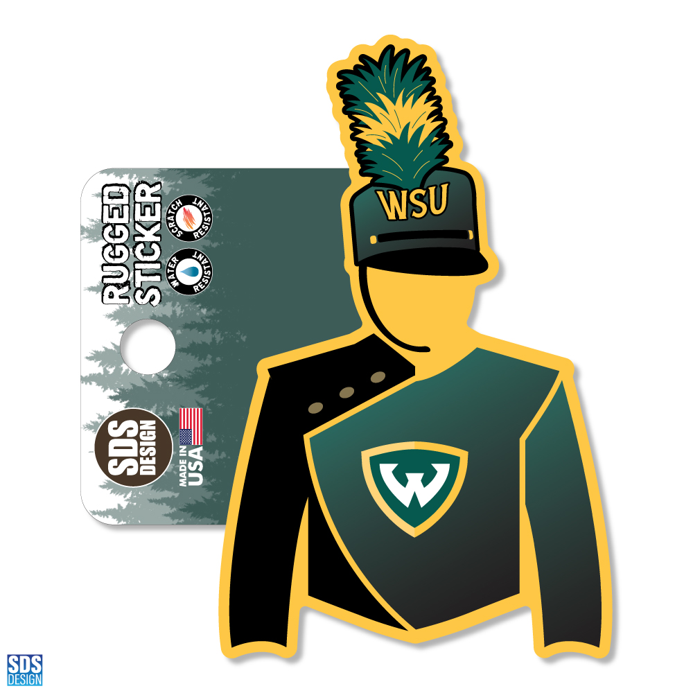 Wayne State Marching Band Sticker- 3.5 inch
