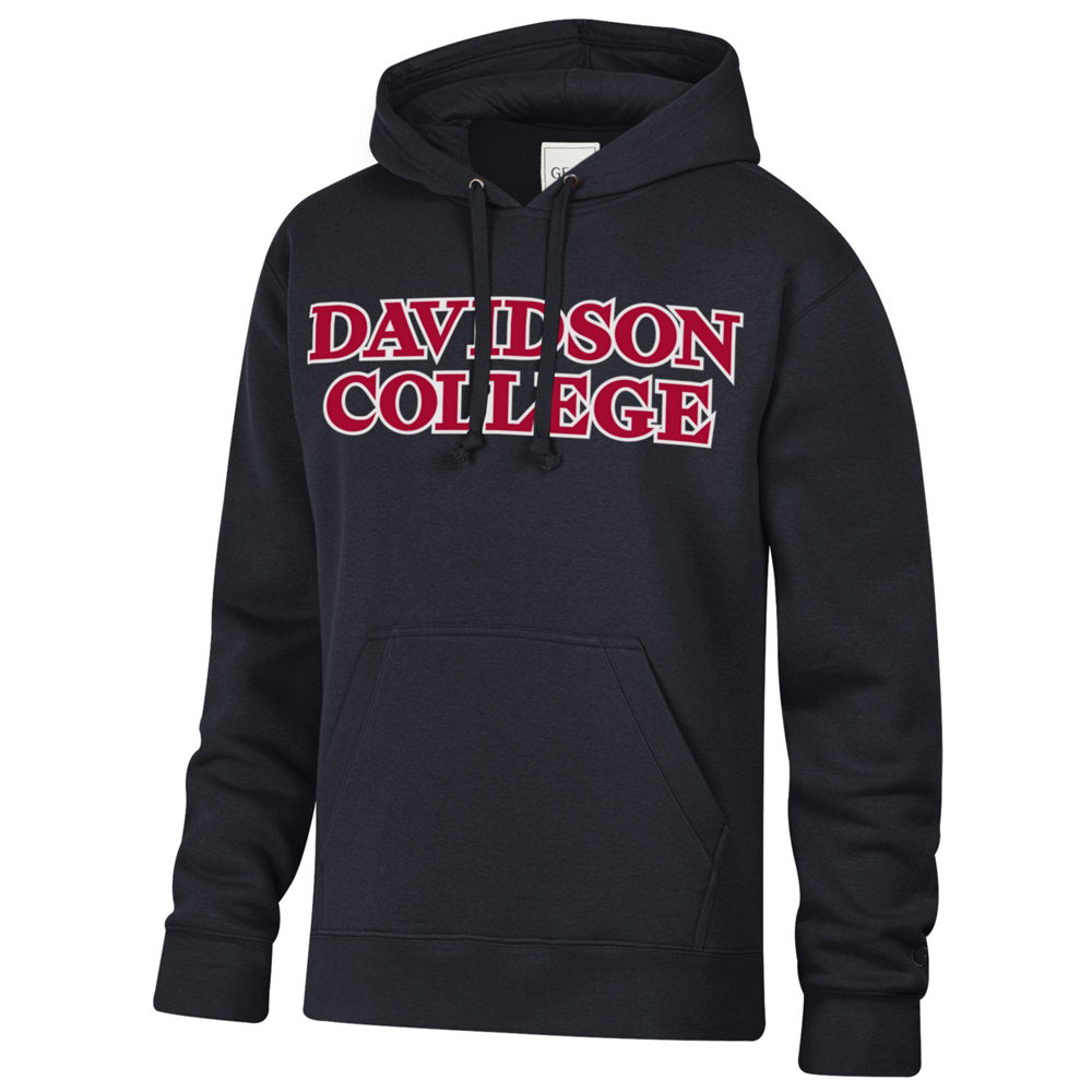 Davidson College Black Hood With Applique Letters