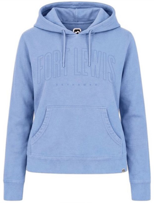 Fort Lewis Skyhawks Women's Pigment Dyed Hooded Sweatshirt