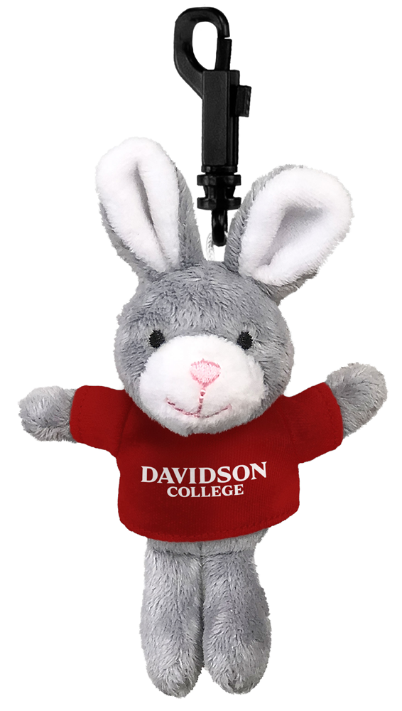 Davidson College Bunny Keychain