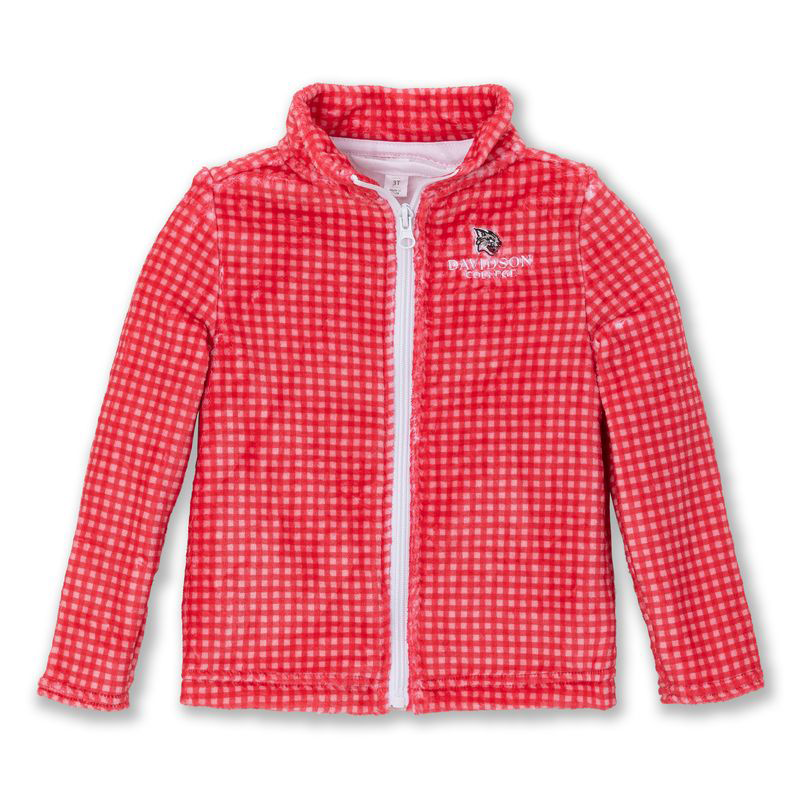 Toddler Red Plush Full Zip Jacket