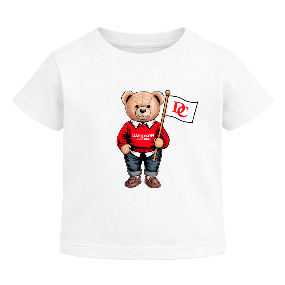 Infant & Toddler Davidson College Bear White Tee