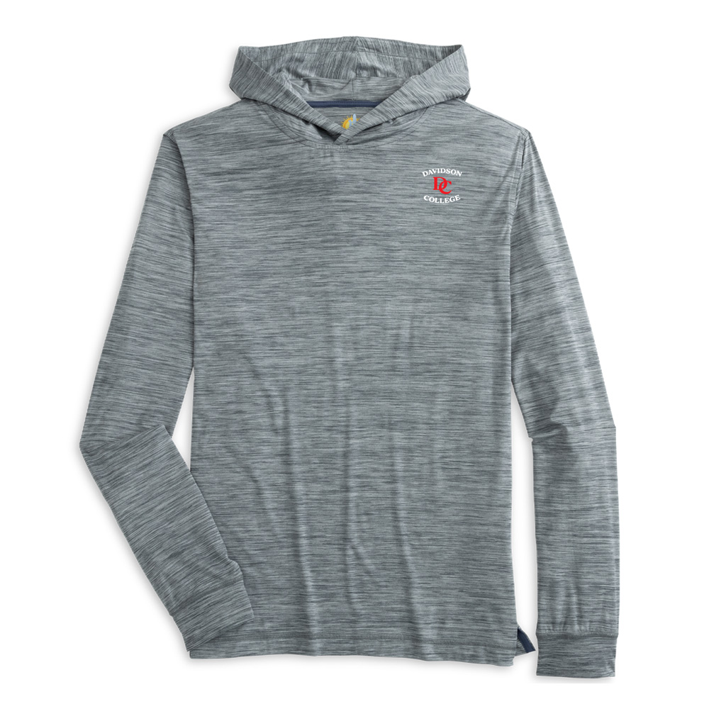 Johnnie-O Heather Black Talon Featherweight Performance Hoodie