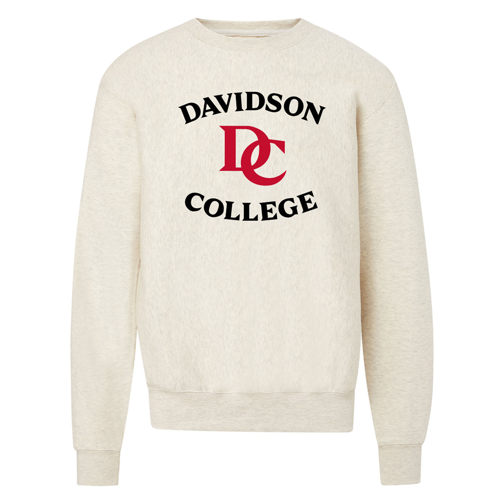 Davidson College Oatmeat Pro Weave Crew