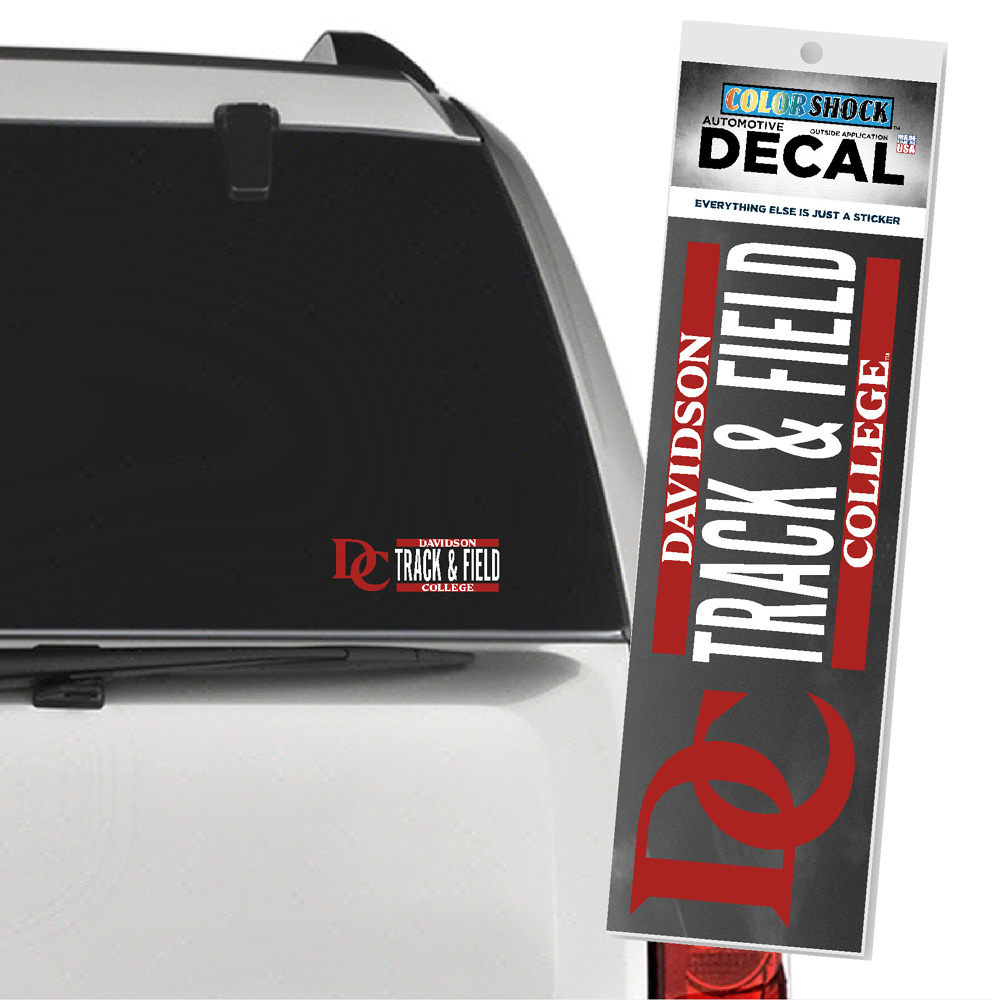 Davidson College Track & Field Decal