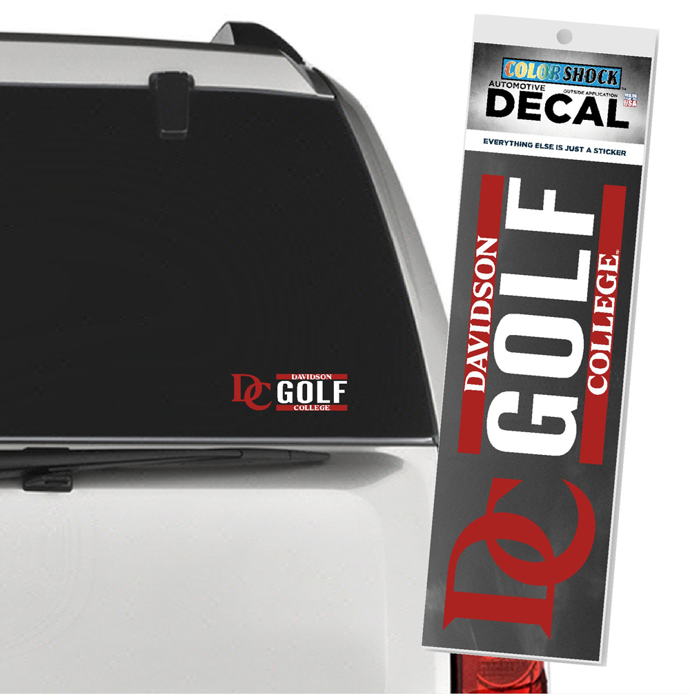 Davidson College Golf Decal