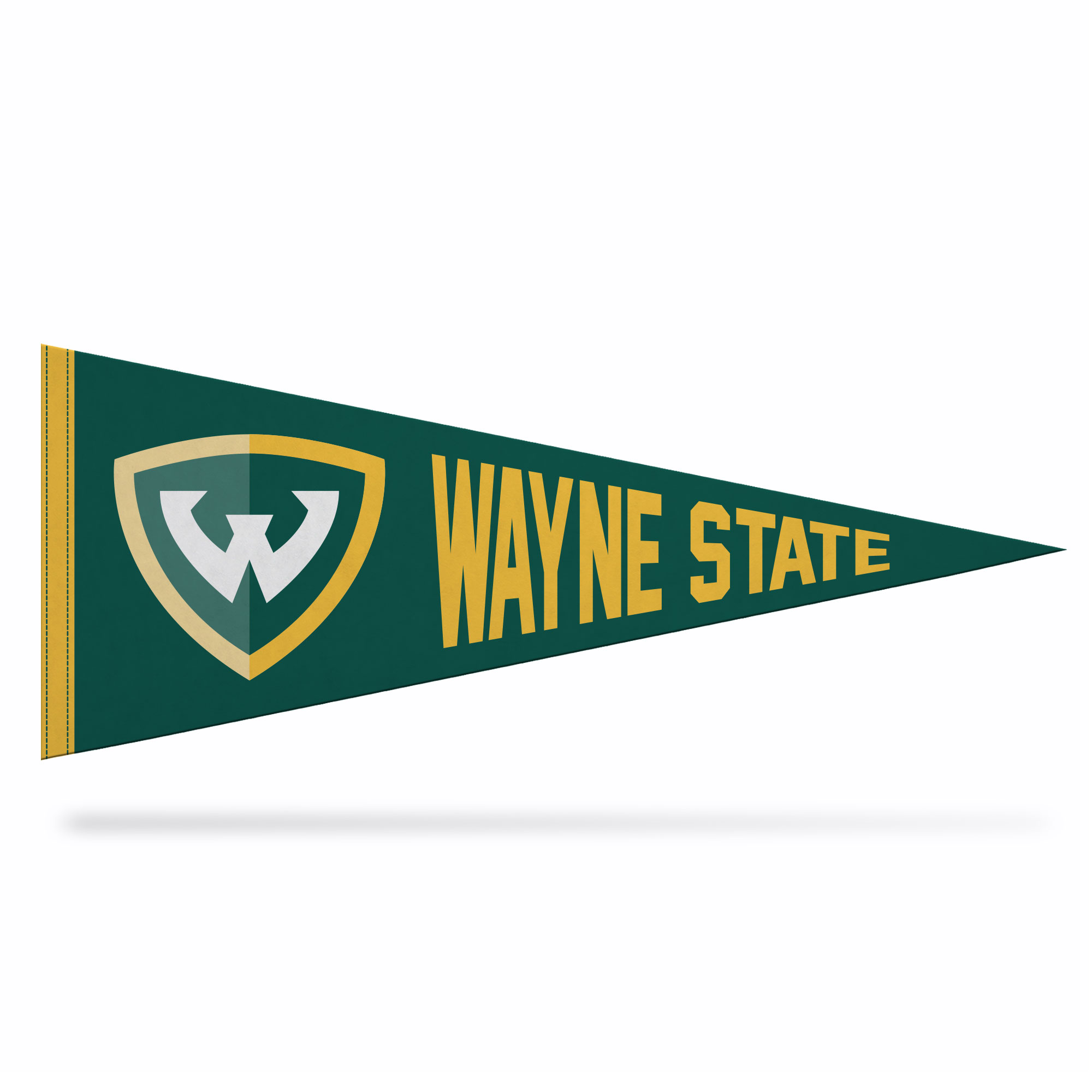 Wayne State Shield 12in.x30in. Pennant