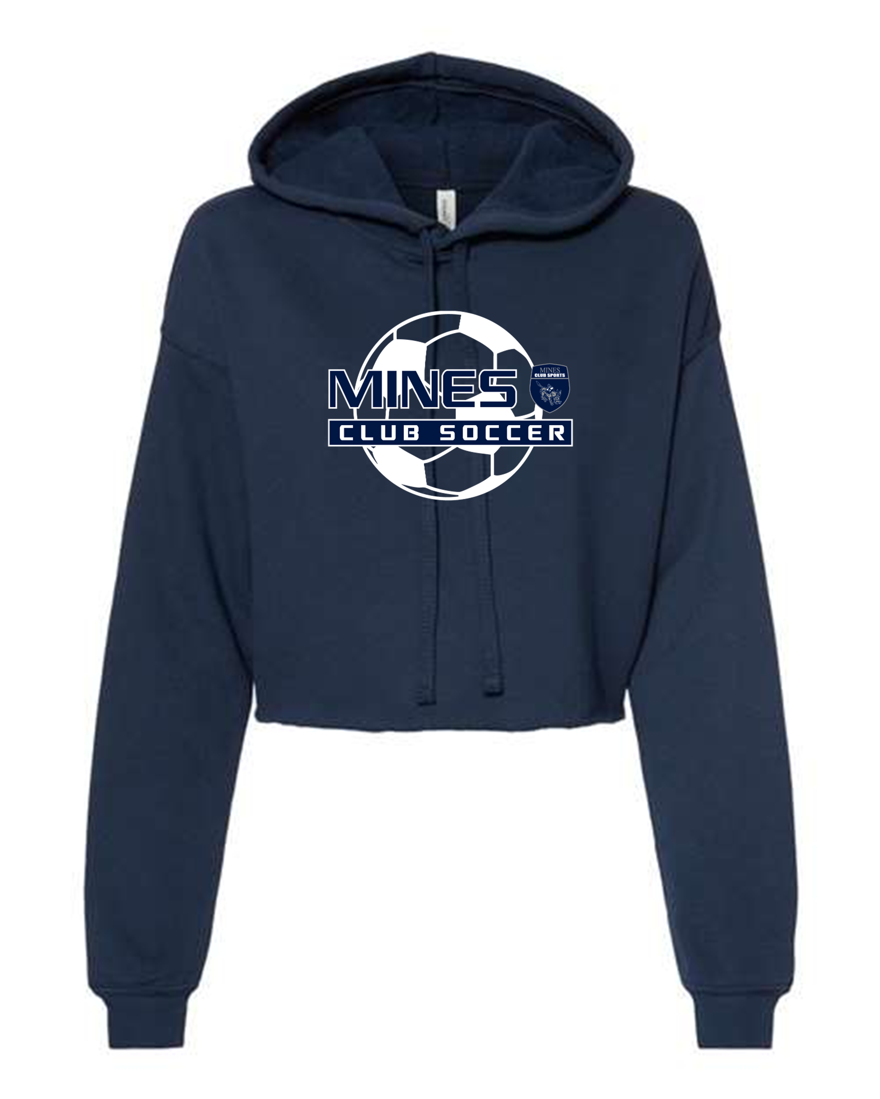 Mines Club Sports BELLA CANVAS Womens Crop Fleece Hoodie