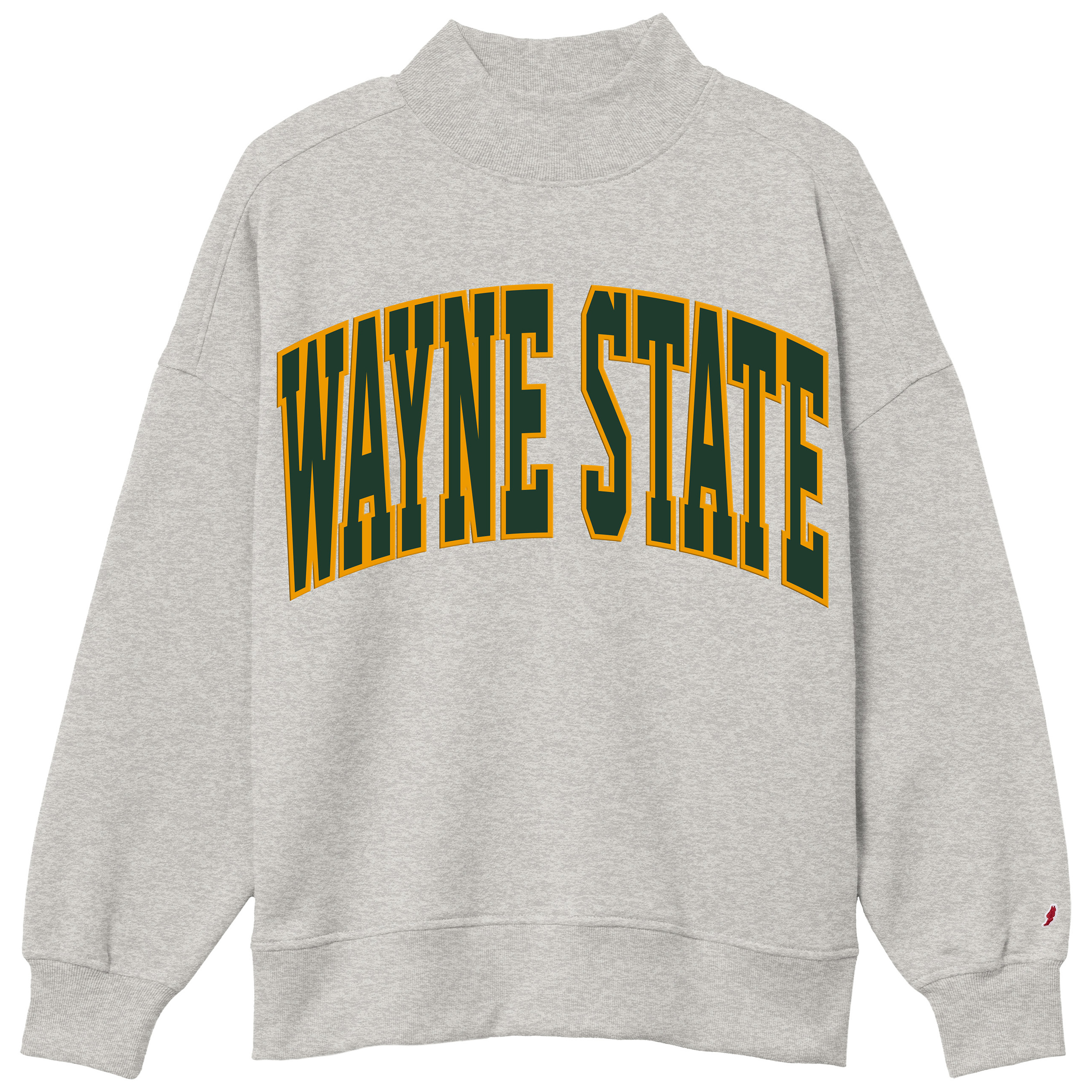 Wayne State Arch Women's Diana Mock Neck Sweatshirt