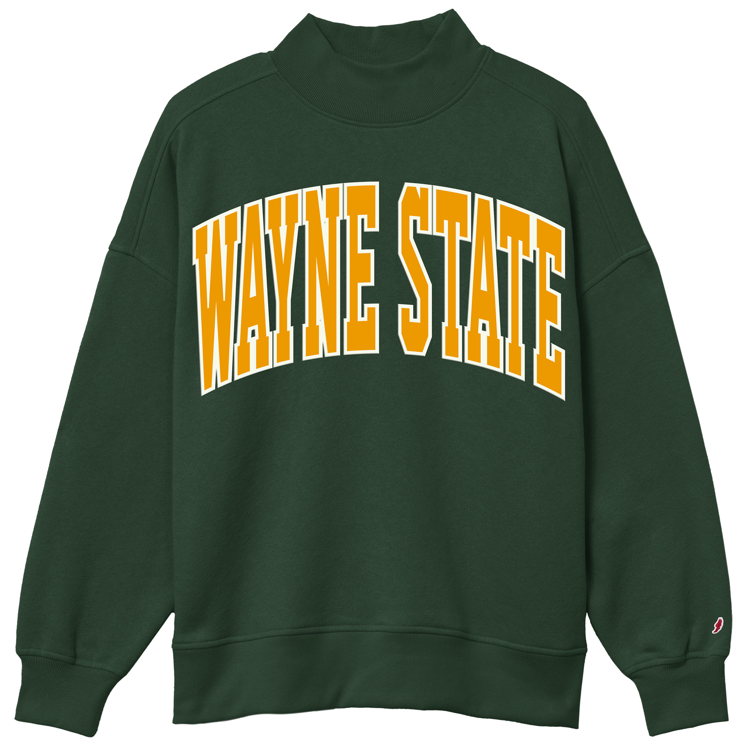 Wayne State Arch Women's Diana Mock Neck Sweatshirt