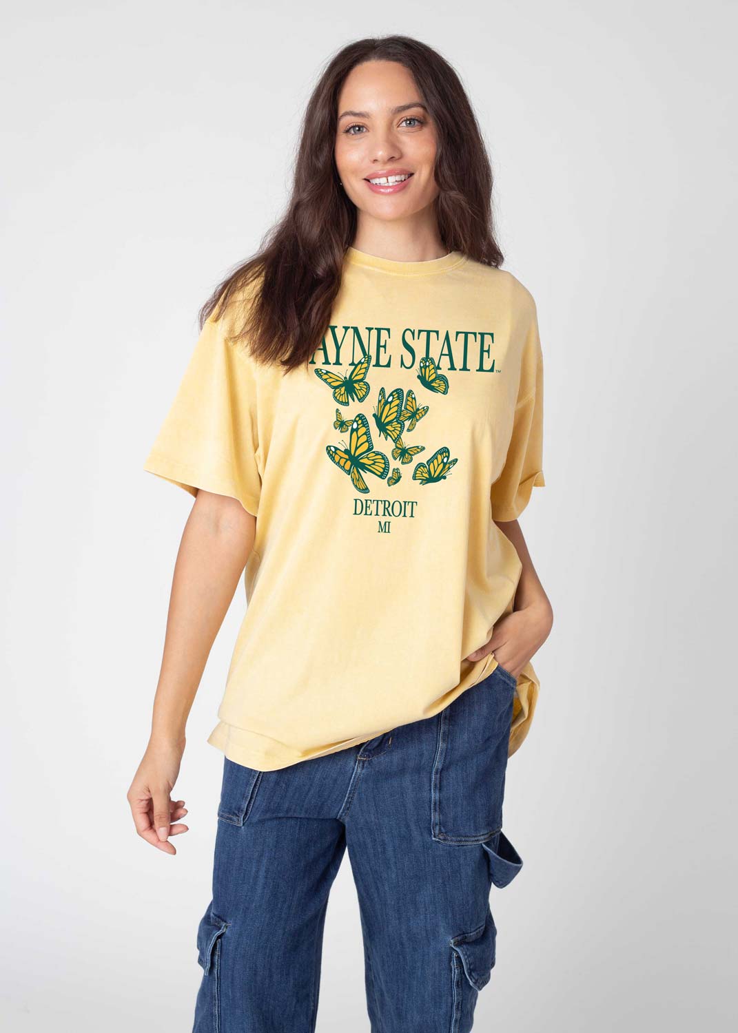Wayne State Butterflies Band Tee