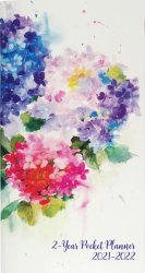 2-Year Pocket Planner 2020-2021, Hydrangeas